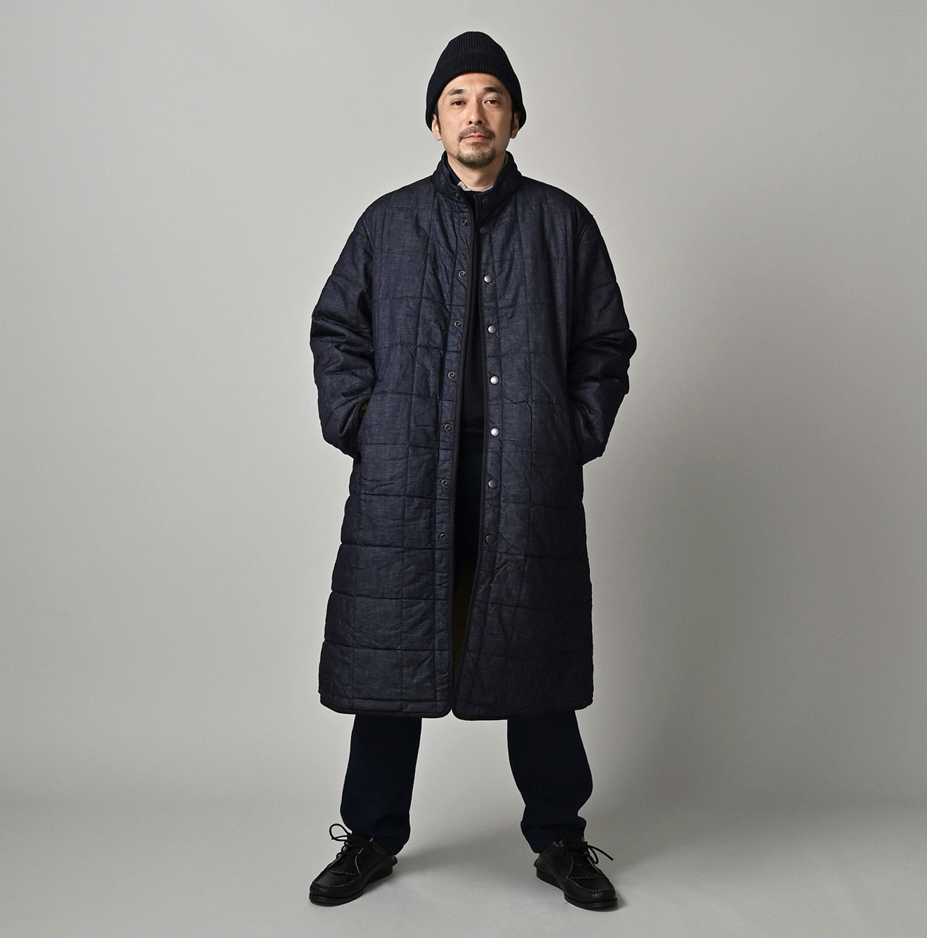 45 Petit Denim 908 Quilting Coat Nou Male Model