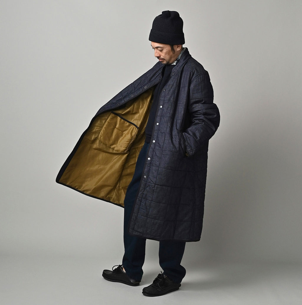 45 Petit Denim 908 Quilting Coat Nou Male Model