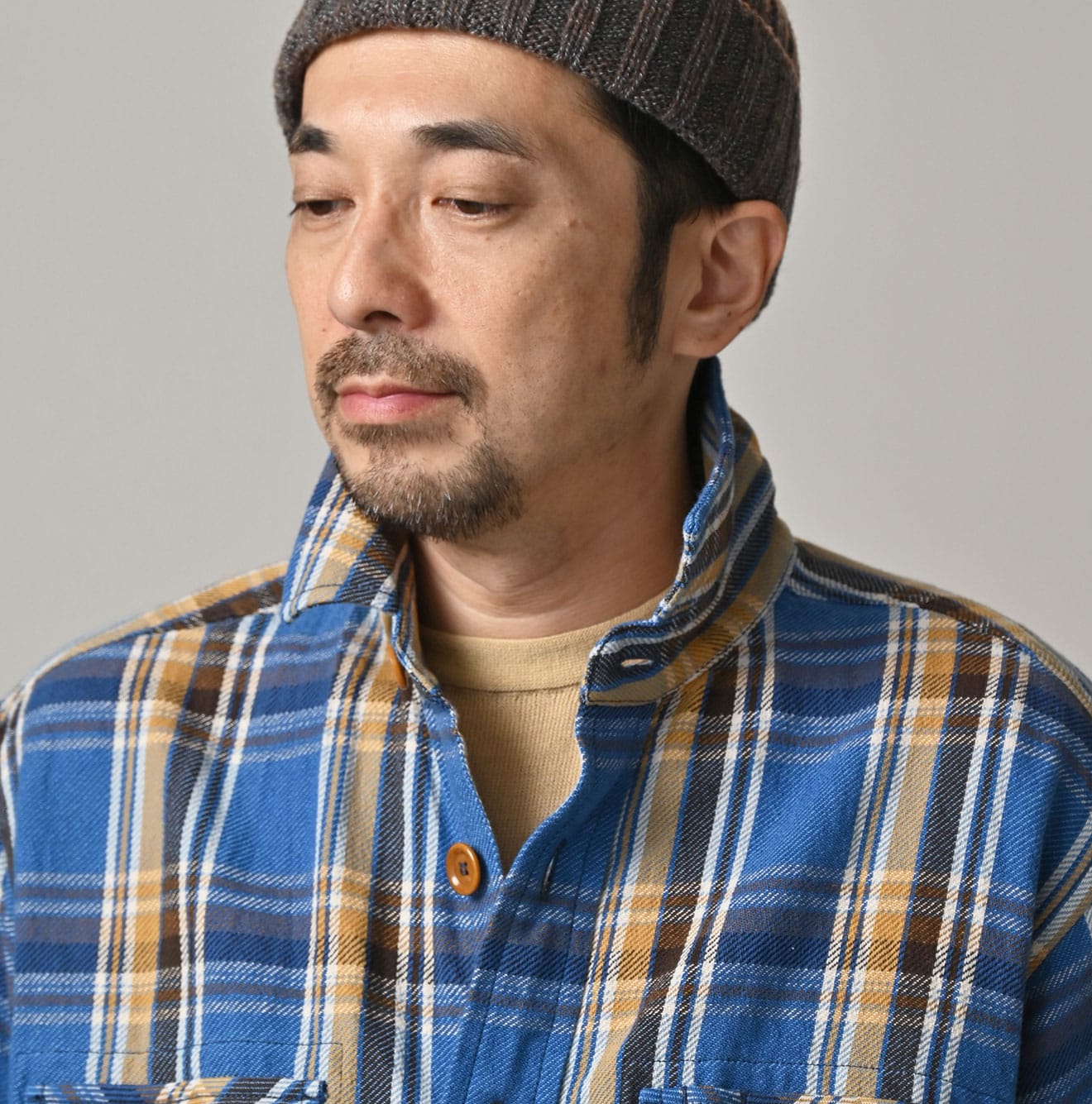Zakkuri Indian Flannel 908 Over Shirt Detail