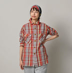 Zakkuri Indian Flannel 908 Over Shirt Female Model