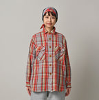 Zakkuri Indian Flannel 908 Over Shirt Female Model