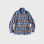 Indian Flannel Tartan 4-pocket Shirt Turquoise
