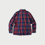 Indian Flannel Tartan 4-pocket Shirt Back