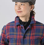 Indian Flannel Tartan 4-pocket Shirt Detail