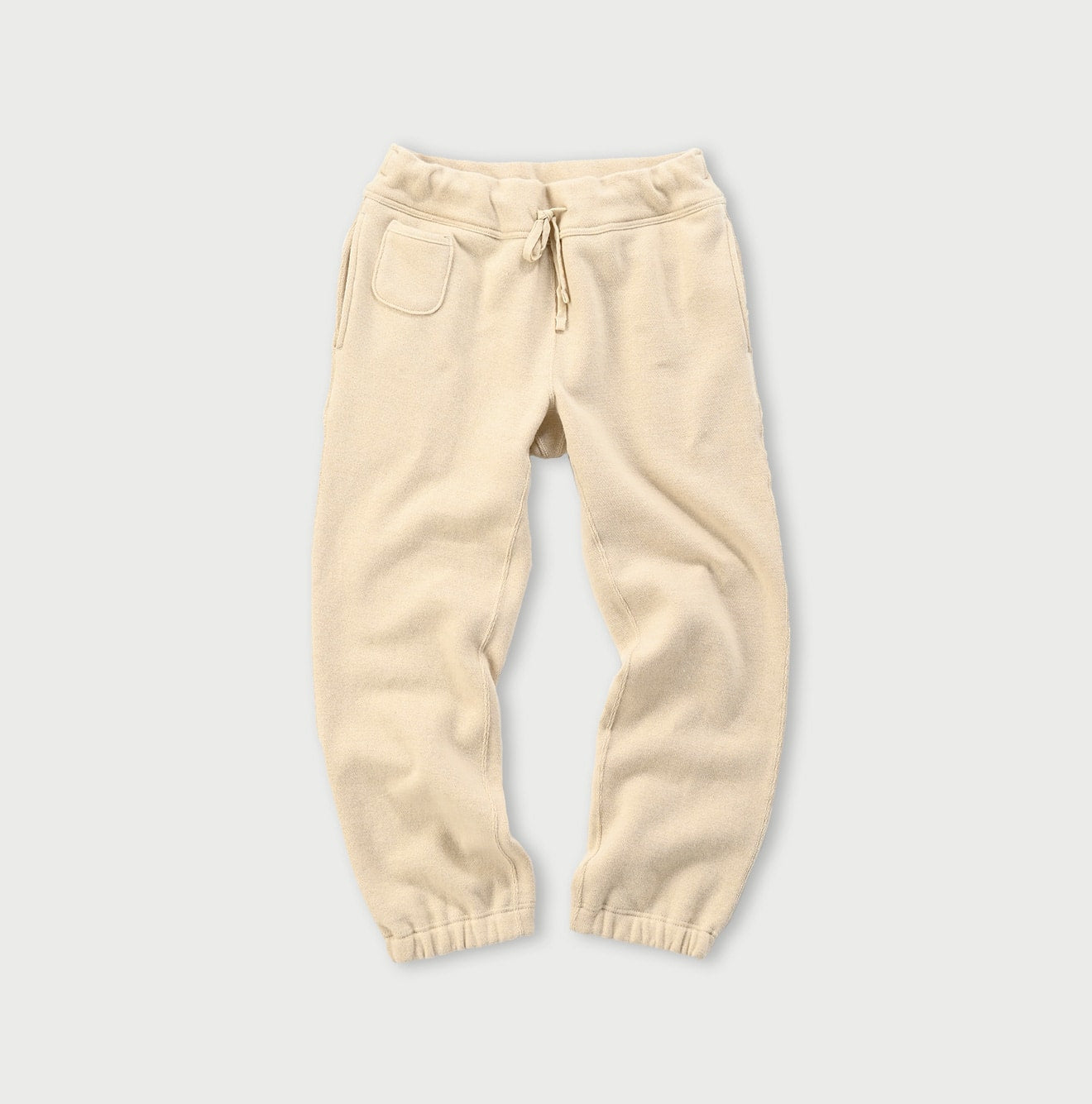 Wool Cotton Urake 908 Sweat Pants Beige Top