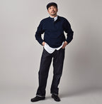 Indigo Urake 908 Henley Male Model