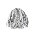 Top Heritage Urake 908 Binder Cardigan Gray Top