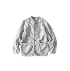 Top Heritage Urake 908 Binder Cardigan Gray Top