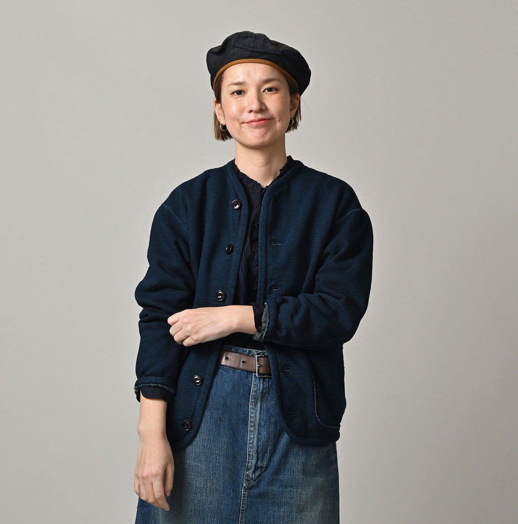 Indigo Heritage Urake 908 Binder Cardigan Female Model