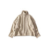 Cashmere Linen M Turtle Sweater Natural