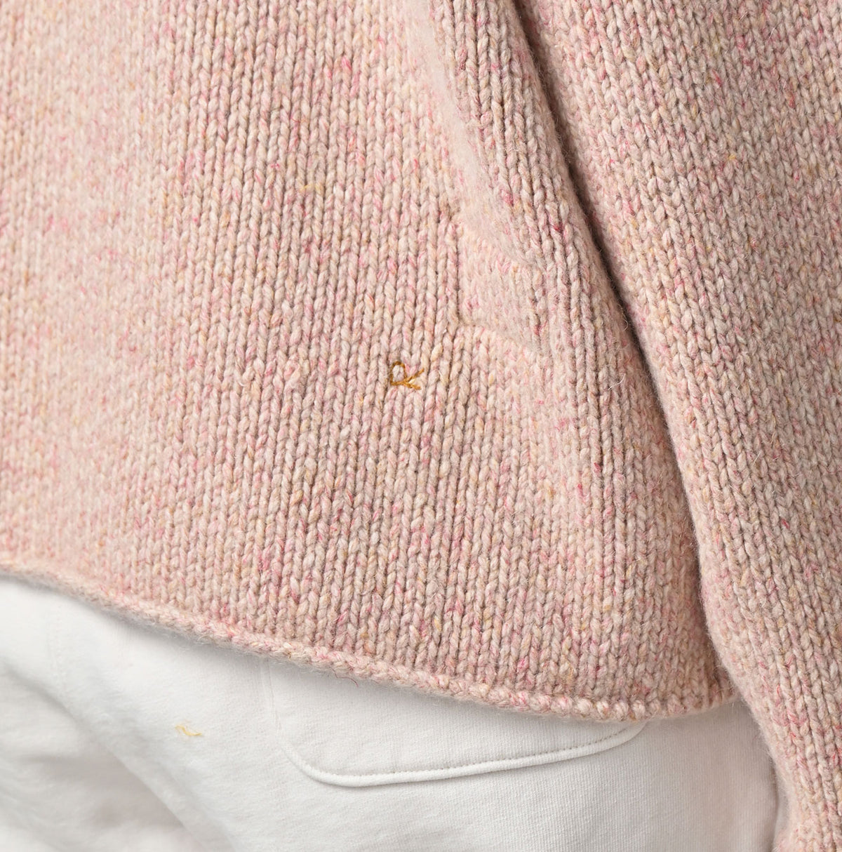 Cashmere Linen M Turtle Sweater Detail