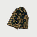 Wool Jacquard Muffler Pink Check