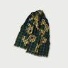 Wool Jacquard Muffler Navy Check
