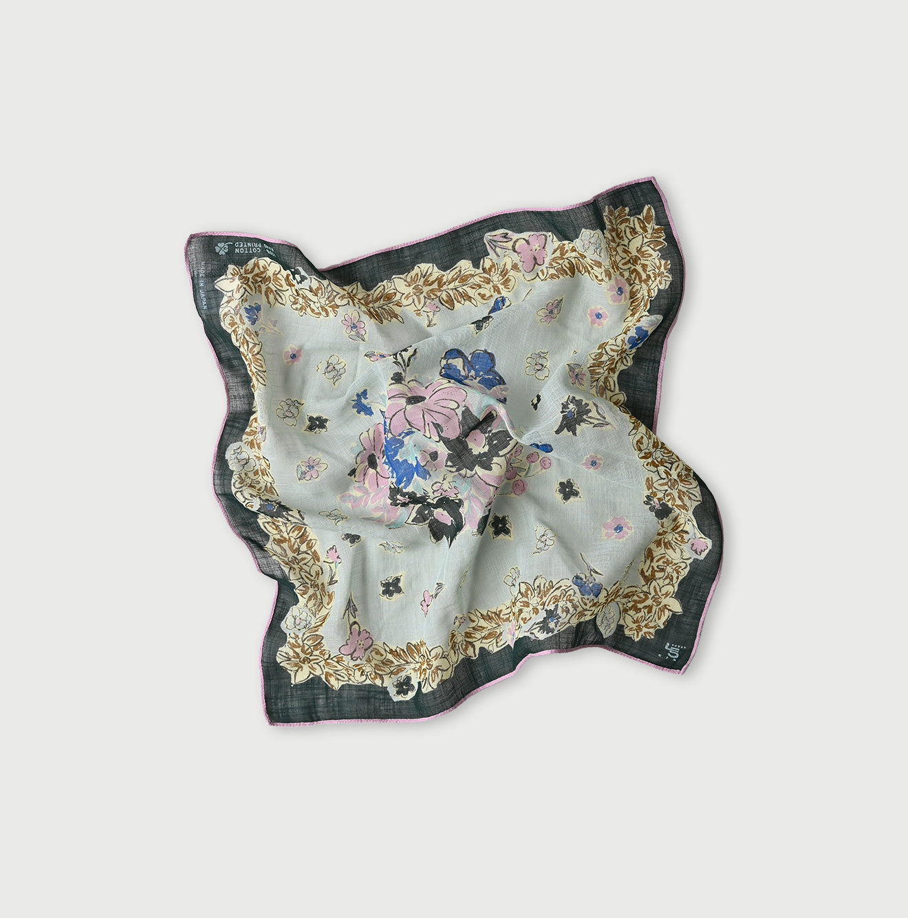 Gauze Flower Bouquet Aya Bandana Green