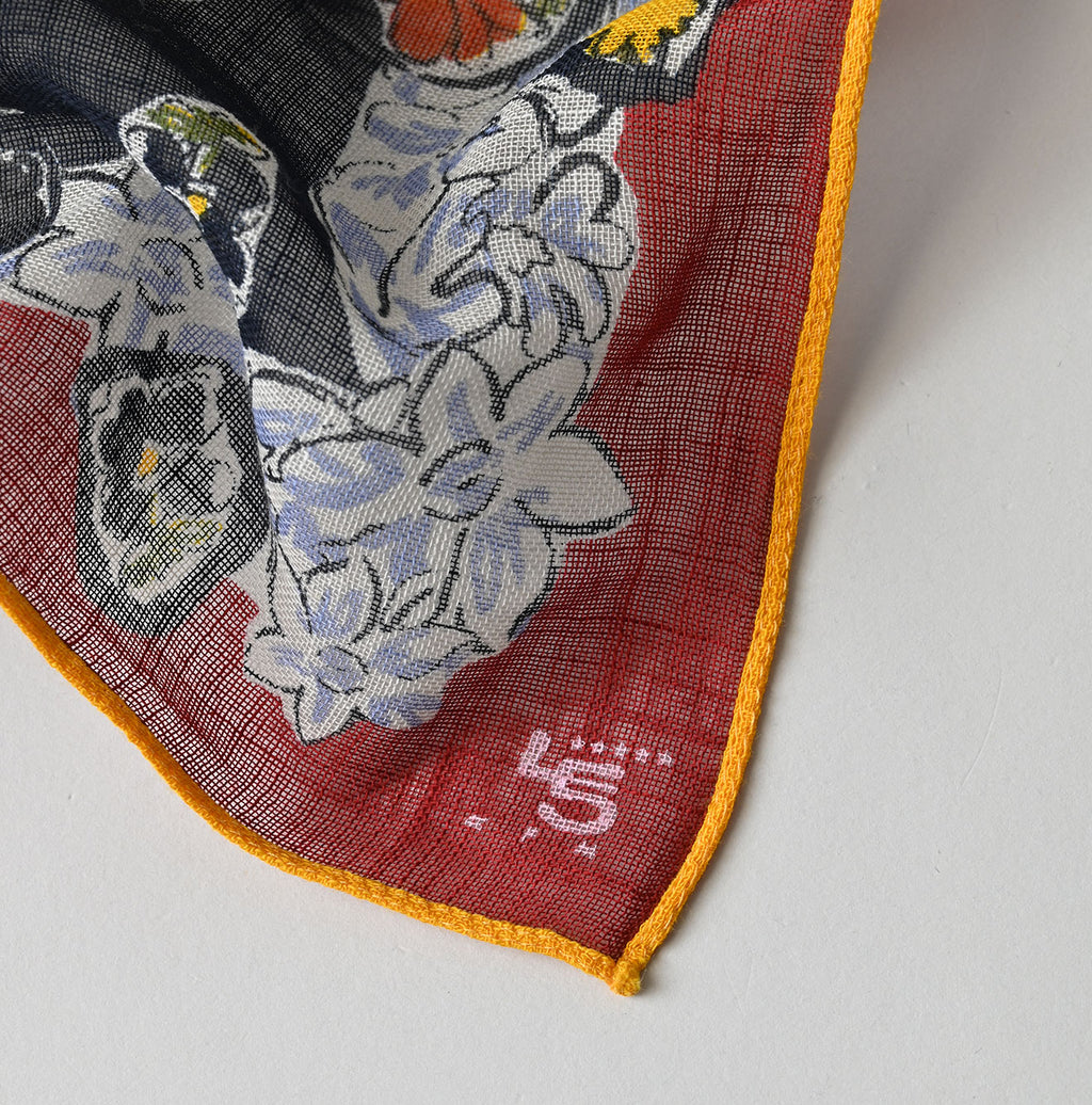 Gauze Flower Bouquet Aya Bandana Detail