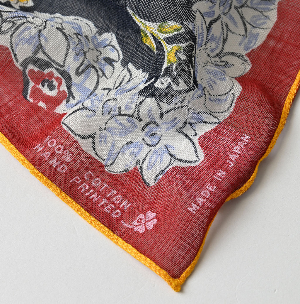 Gauze Flower Bouquet Aya Bandana Detail