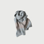 Cashmere Linen Muffler Light Blue Top