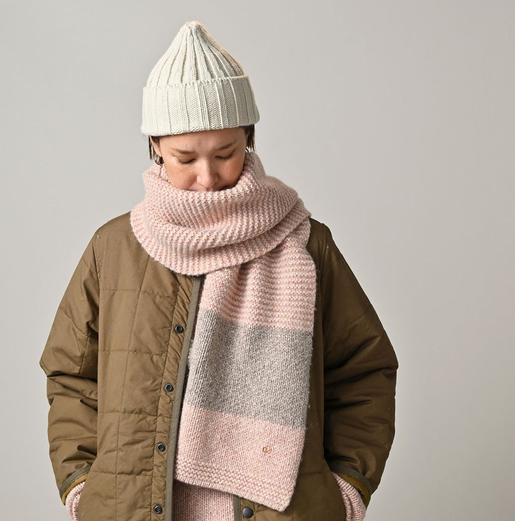 Cashmere Linen Muffler Female Model