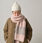 Cashmere Linen Muffler Female Model