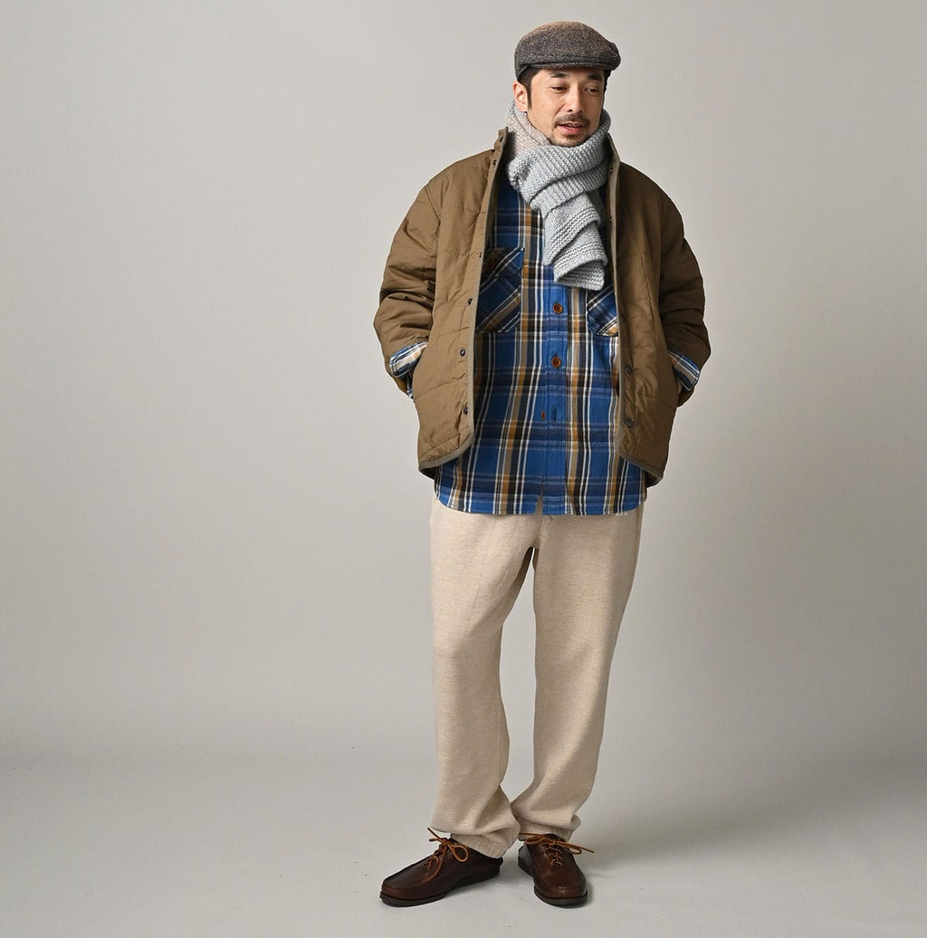 Cashmere Linen Muffler Male Model