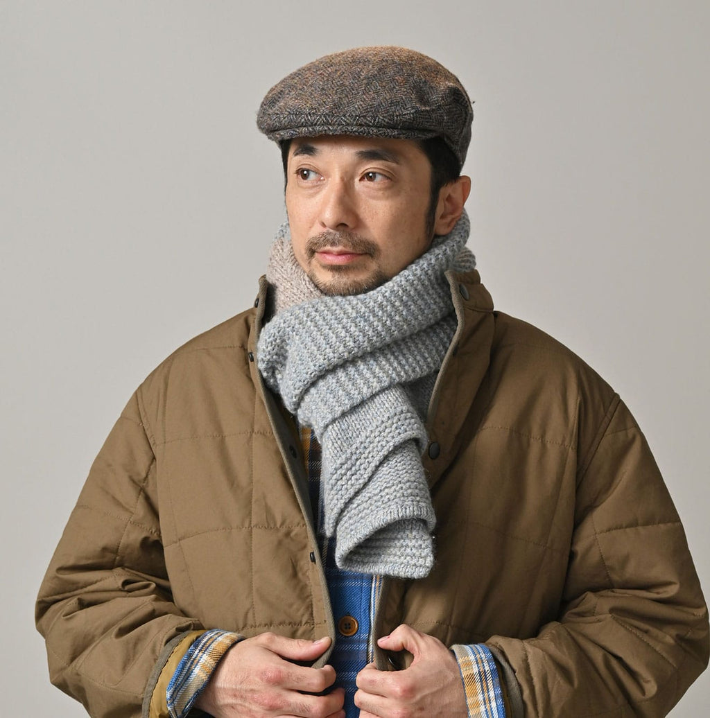 Cashmere Linen Muffler Male Model