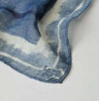 Indigo Gauze Aya Picture Book Bandana Detail