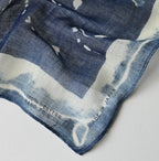 Indigo Gauze Aya Picture Book Bandana Detail
