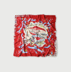 Supima Aya Snowman Noel Furoshiki Red