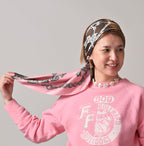 Silk Bandana Offcuts Stole Female Model