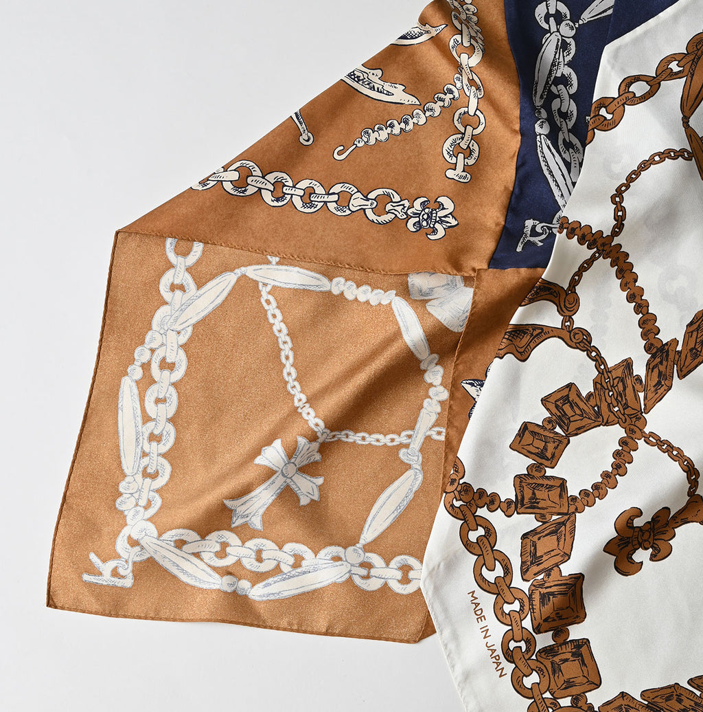 Silk Bandana Offcuts Stole Detail