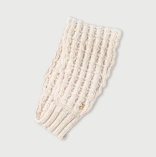 Cashmere Waffle Hair Band Beige Top