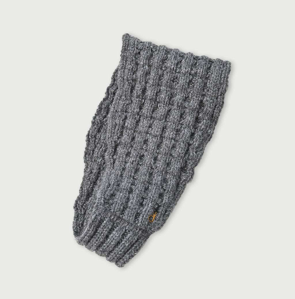 Cashmere Waffle Hair Band Gray Top