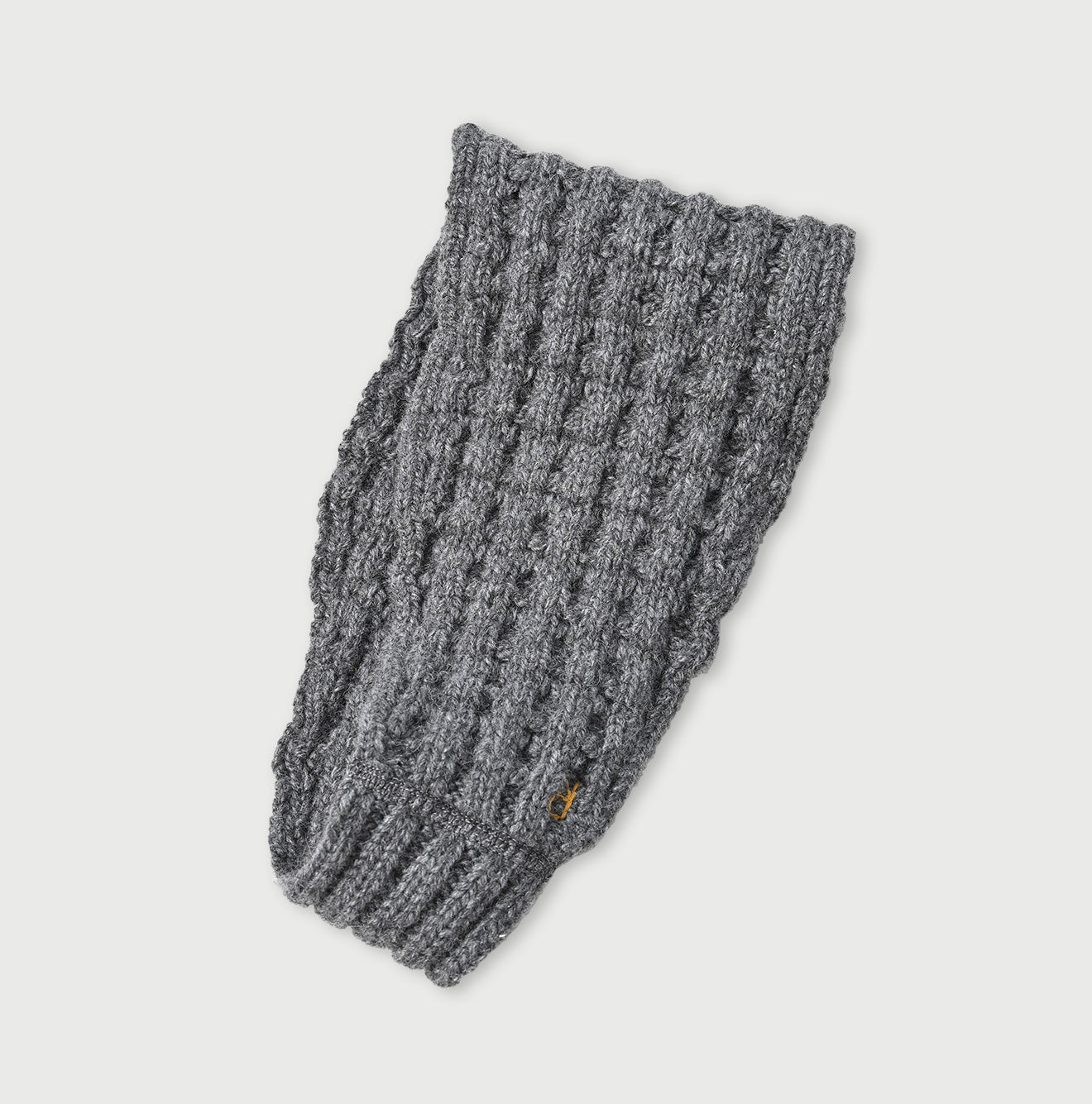 Cashmere Waffle Hair Band Gray Top