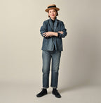 Rye Mugi Denim 908 Jacquarde Distressed Female Model