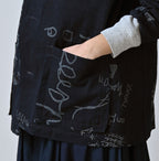Indigo Duck Doodle Print 908 Cover All Detail