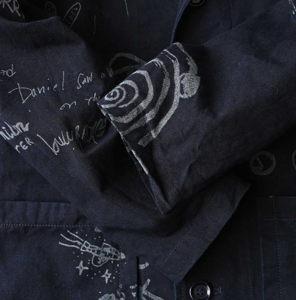 Indigo Duck Doodle Print 908 Cover All Detail