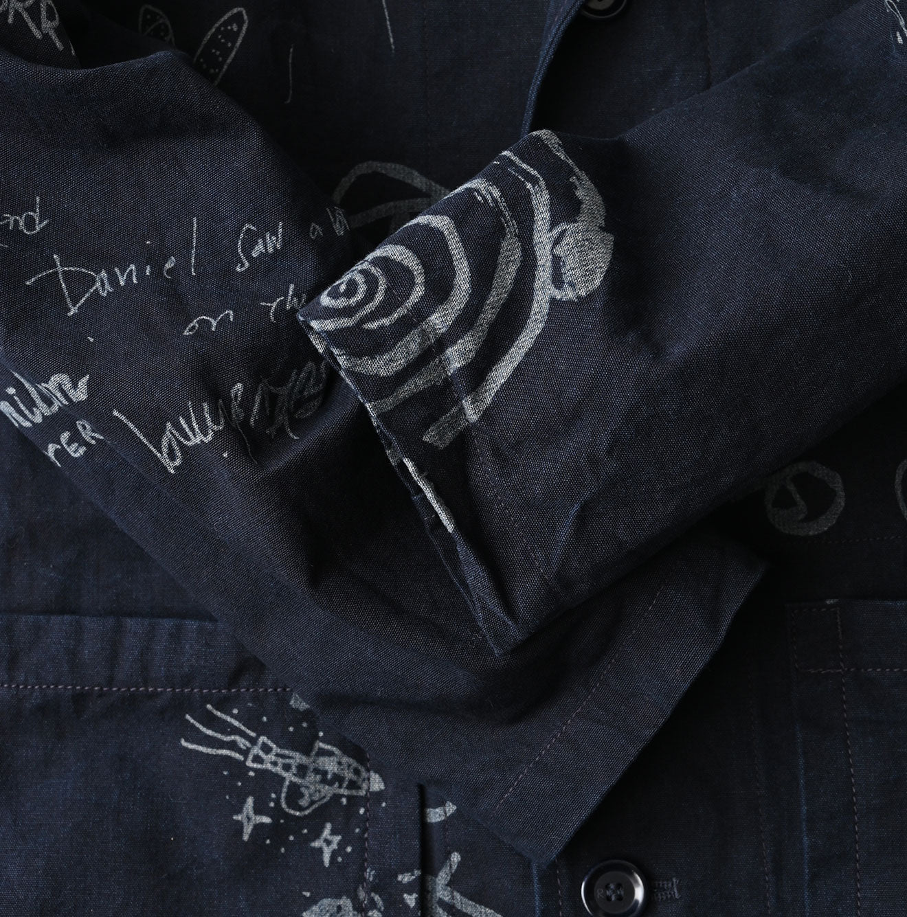 Indigo Duck Doodle Print 908 Cover All Detail
