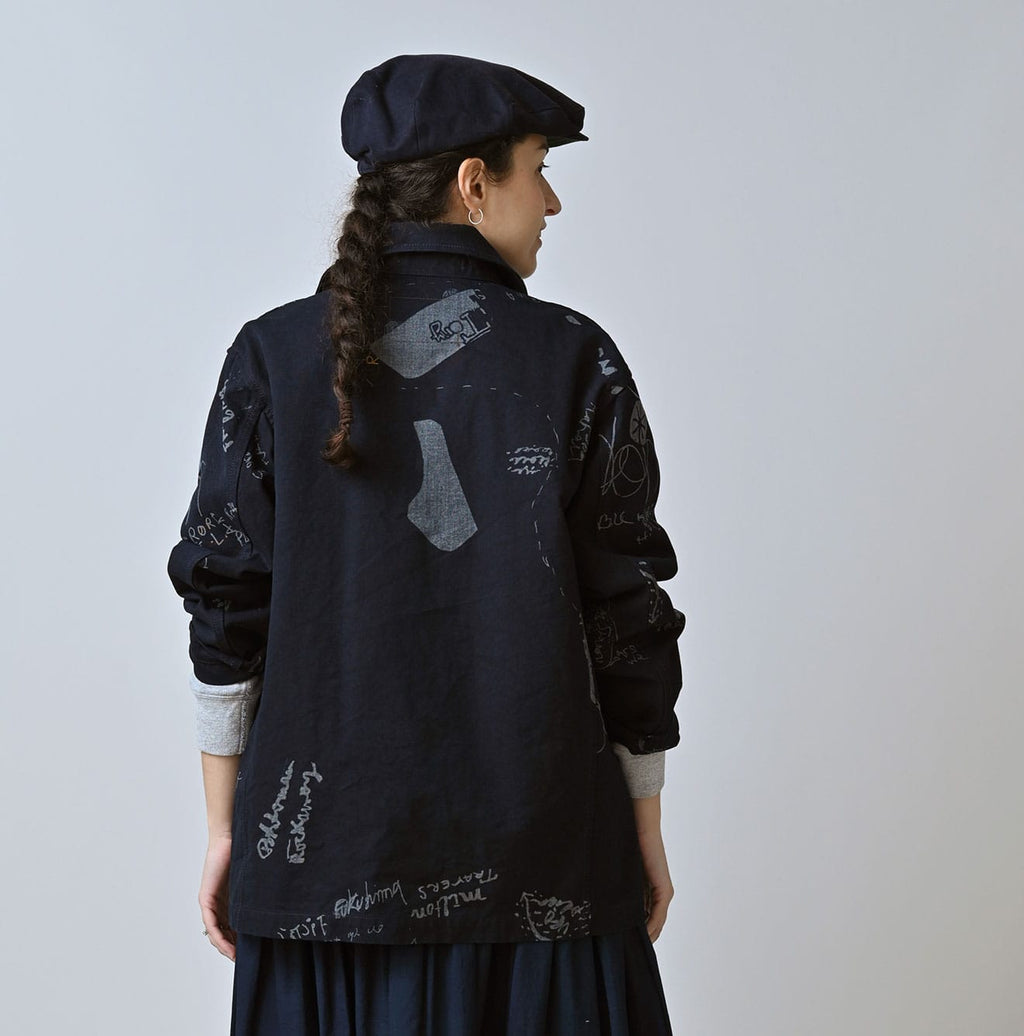 Indigo Duck Doodle Print 908 Cover All Female Model