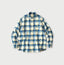 Indian Double Woven 908 Ocean Button Down Shirt Saxe x White