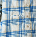 Indian Double Woven 908 Ocean Button Down Shirt Detail