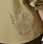 Duck Doodle Print 908 Duffer Shirt Detail