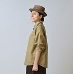 Duck Doodle Print 908 Duffer Shirt Female Model