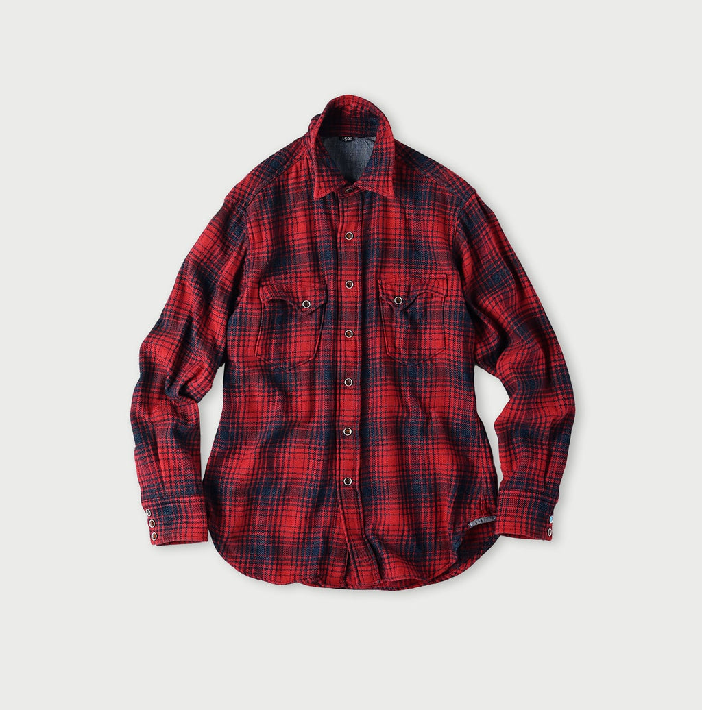 Indigo Zimbabwean Flannel 908 Eastern Shirt