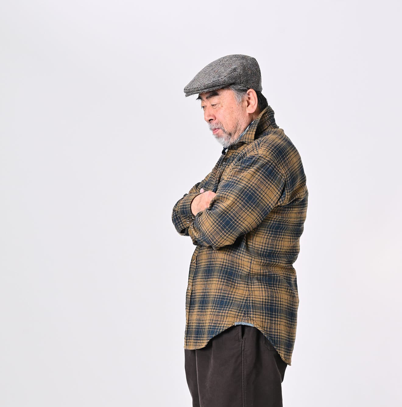 Indigo Zimbabwean Flannel 908 Eastern Shirt Male Model