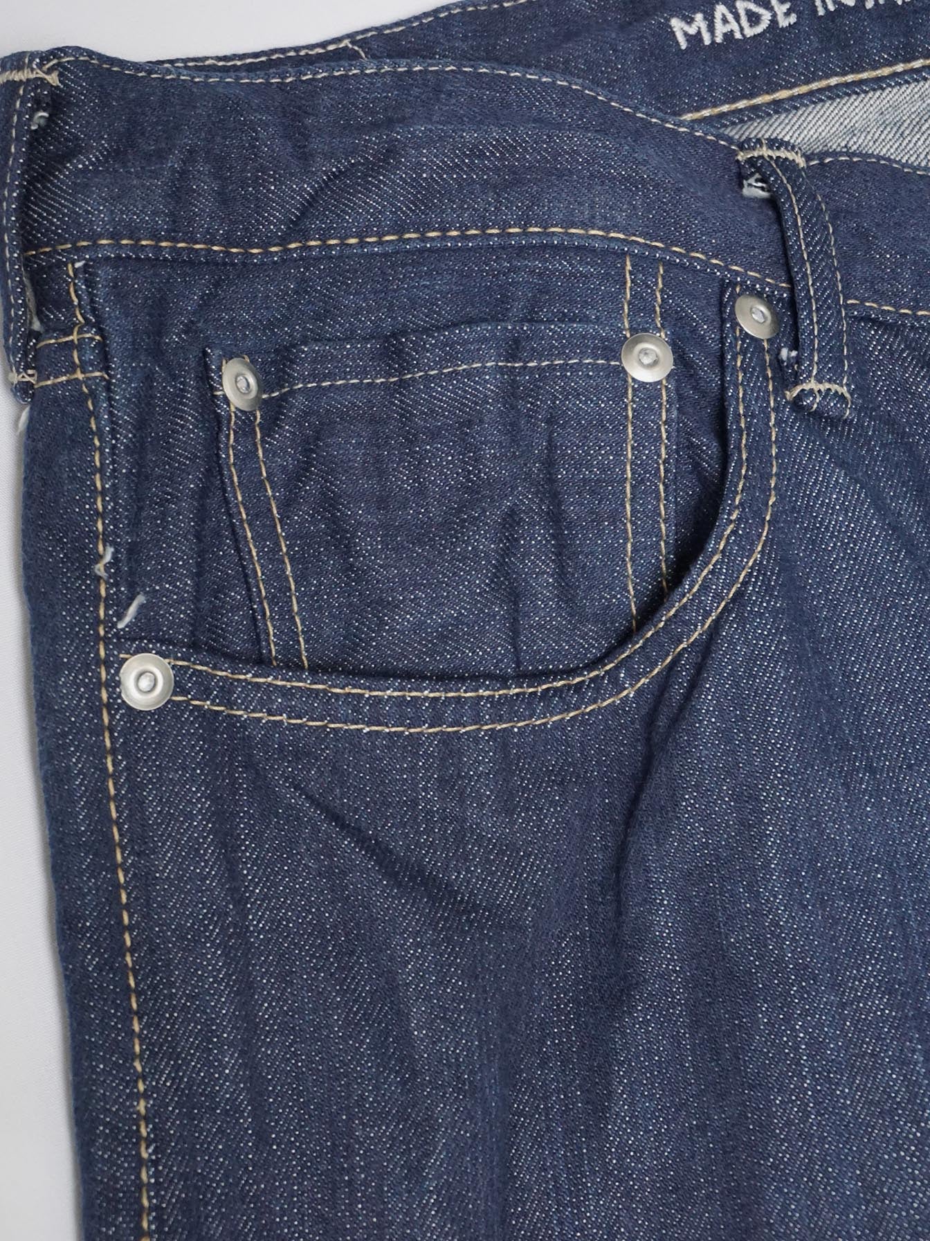 Organic Ai Dyed Front River Denim Cotton Pants