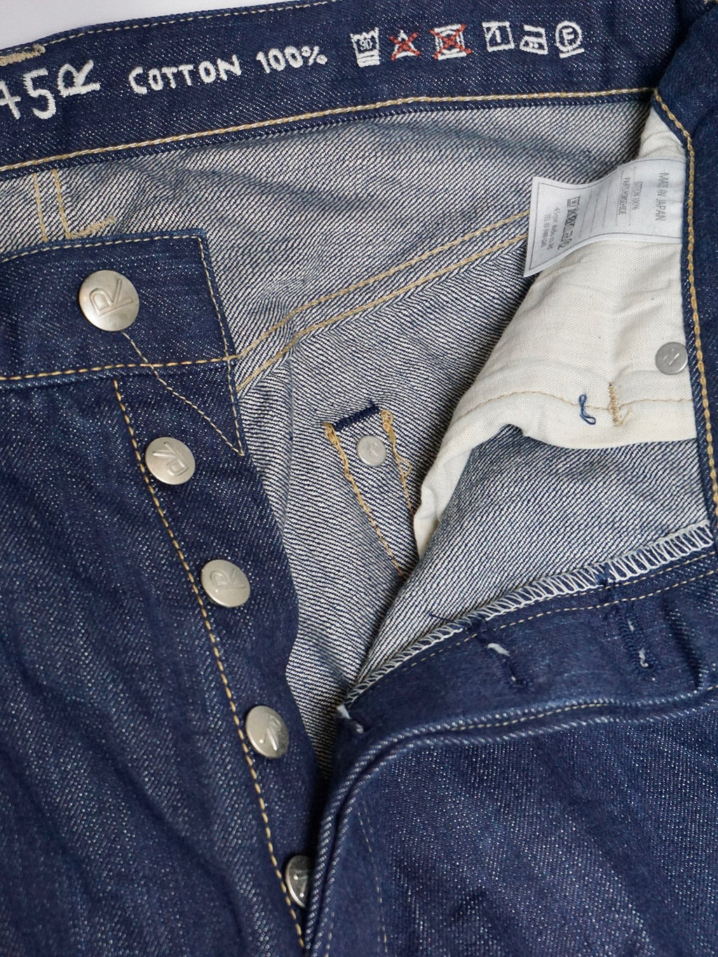 Organic Ai Dyed Front River Denim Cotton Pants