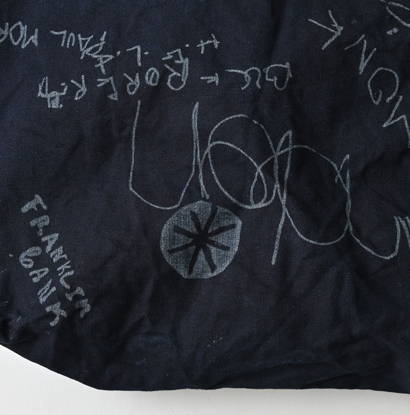 Indigo Duck Doodle Print 45 Tote Medium Detail