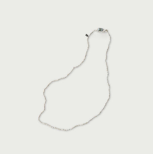 Antique Beads Necklace White