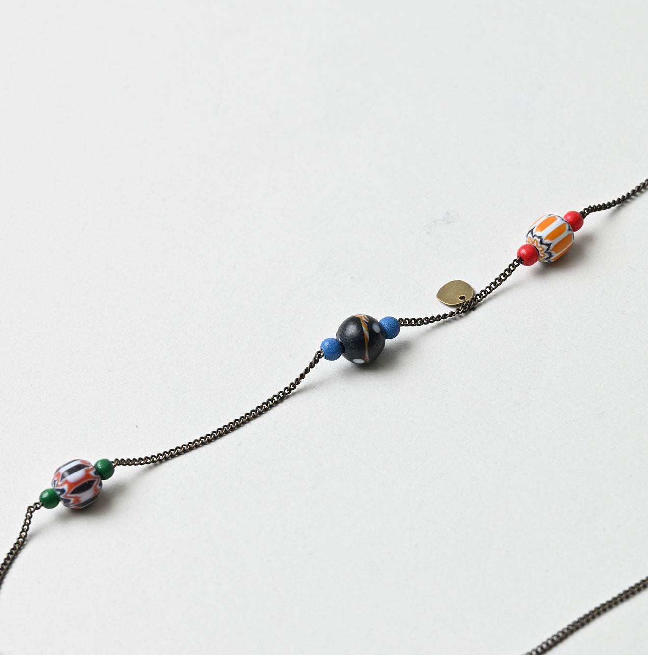Glass Beads Necklace Detail