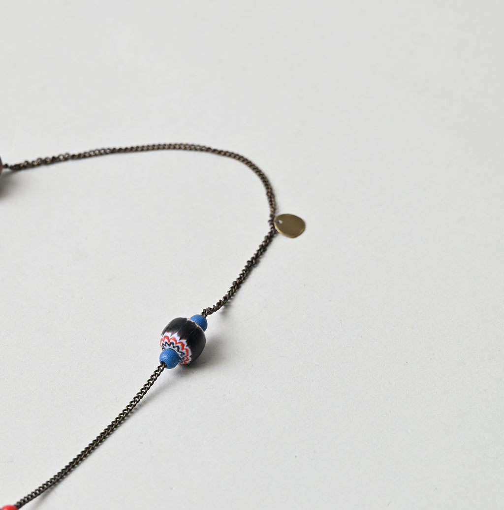 Glass Beads Necklace Detail